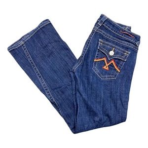 Vigoss Jeans Womens Size 9 Medium Wash Embroidered Back Pocket